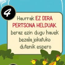 Haurtzaro Zoriontsu Baterako Adierazpena (Euskera)