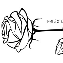 Una rosa para pintar y regalar el Día del Libro