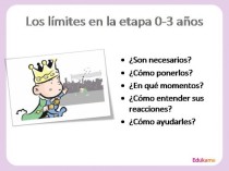 Los límites en la etapa de 0 a 3 años