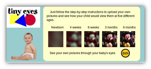 Tiny eyes vision de los bebes ¿Cómo ven los bebés? Test de visión infantil